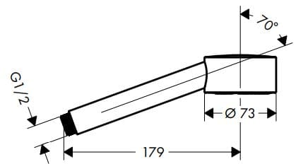 Bản vẽ tay sen Axor 48651300