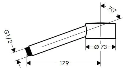 Bản vẽ tay sen Axor 48651340