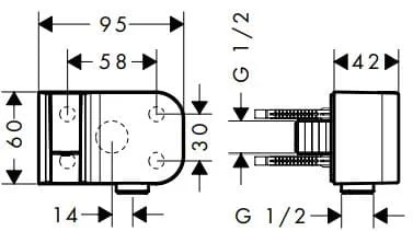 Bản vẽ cài tay sen Axor 45723000