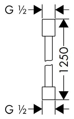 Bản vẽ dây sen Axor 28282330