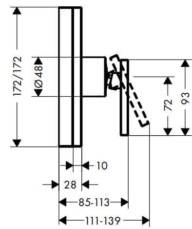 Bản vẽ mặt nạ sen tắm nhập khẩu từ Đức Axor 46650990