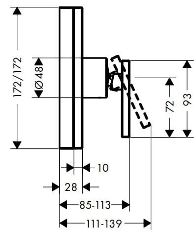 Bản vẽ mặt nạ sen tắm nhập khẩu từ Đức Axor 46650300