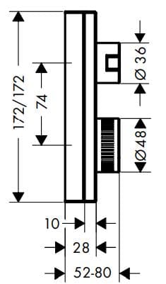 Bản vẽ mặt nạ sen tắm nhập khẩu Đức Axor 46760300