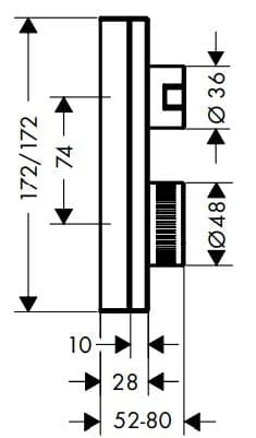 Mặt nạ sen tắm nóng lạnh Axor 46760000