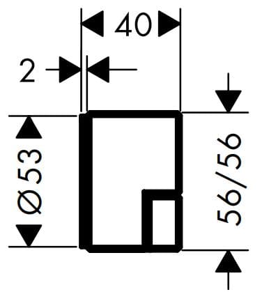 Bản vẽ van sen tắm nhập khẩu từ Đức Axor 46770300