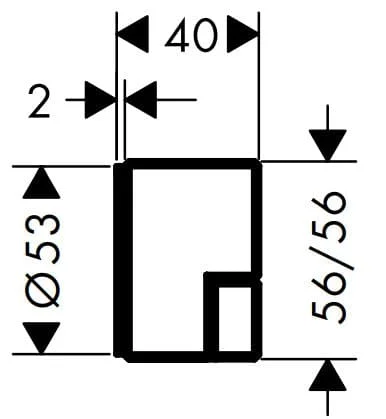 Bản vẽ van sen tắm nhập khẩu từ Đức Axor 46770330