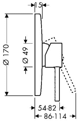 Bản vẽ mặt nạ nhập khẩu Đức Axor 10616950