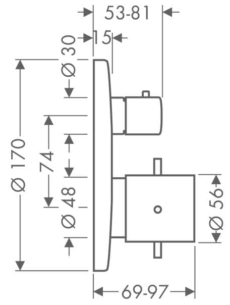 Bản vẽ mặt nạ nhập khẩu Đức Axor 10700950
