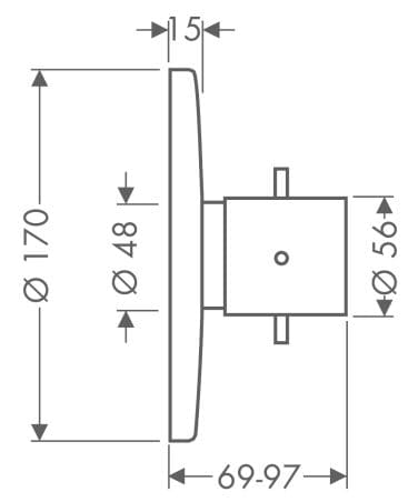 Bản vẽ mặt nạ nhập khẩu Đức Axor 10715000
