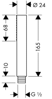 Bản vẽ tay sen Axor 10531000