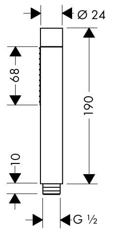 Bản vẽ tay sen Axor 28532310