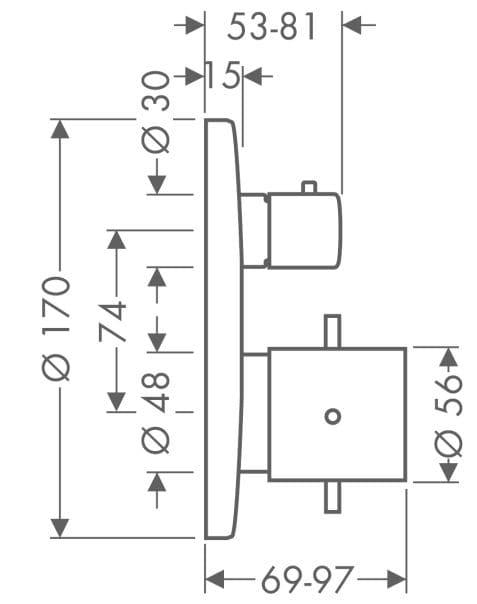 Bản vẽ mặt nạ nhập khẩu Đức Axor 10720950