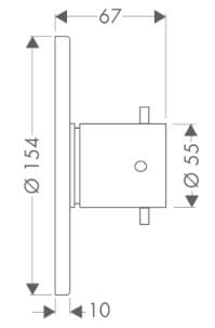 Bản vẽ mặt nạ nhập khẩu Đức Axor 10930990