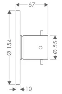 Bản vẽ mặt nạ nhập khẩu Đức Axor 10930990