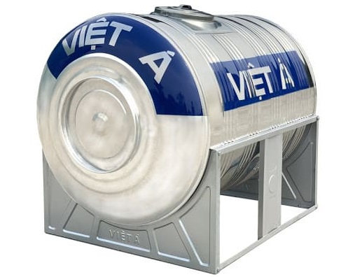 Bồn nước inox Việt Á 1300 lít nằm