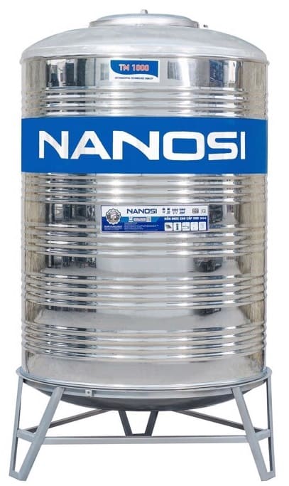 Bồn nước inox Nanosi 6000l đứng F1380