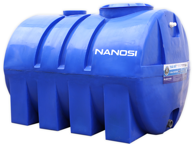 Bồn nước nhựa Nanosi 1000L nằm