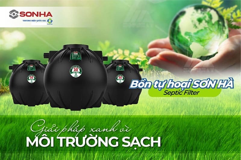 Bòn tự hoại Septic Sơn Hà 2000l