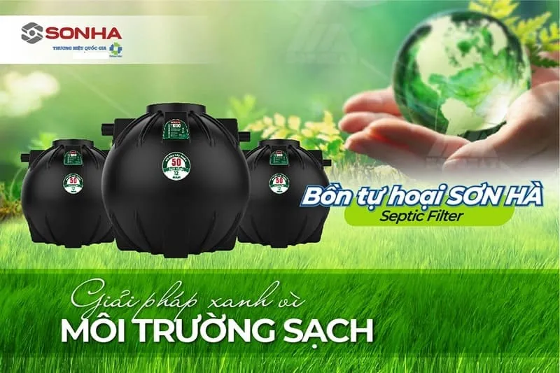 Bòn tự hoại Septic Sơn Hà 2500l