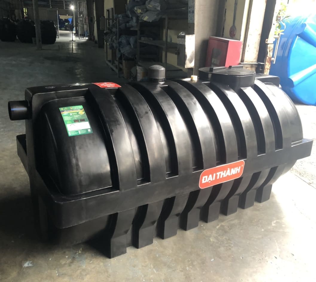 Hinh ảnh thực tế bể phốt tự hoại Đại Thành 2200l đứng