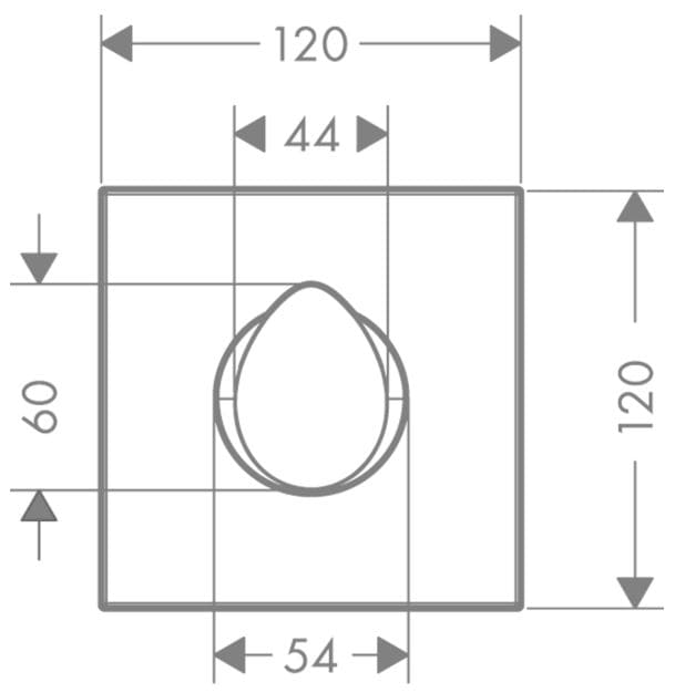 Bản vẽ mặt nạ sen tắm Đức Axor 12771820