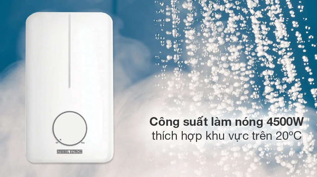 Công suất làm nóng 4500w máy nước nóng trực tiếp Stiebel Eltron DE 45 EC