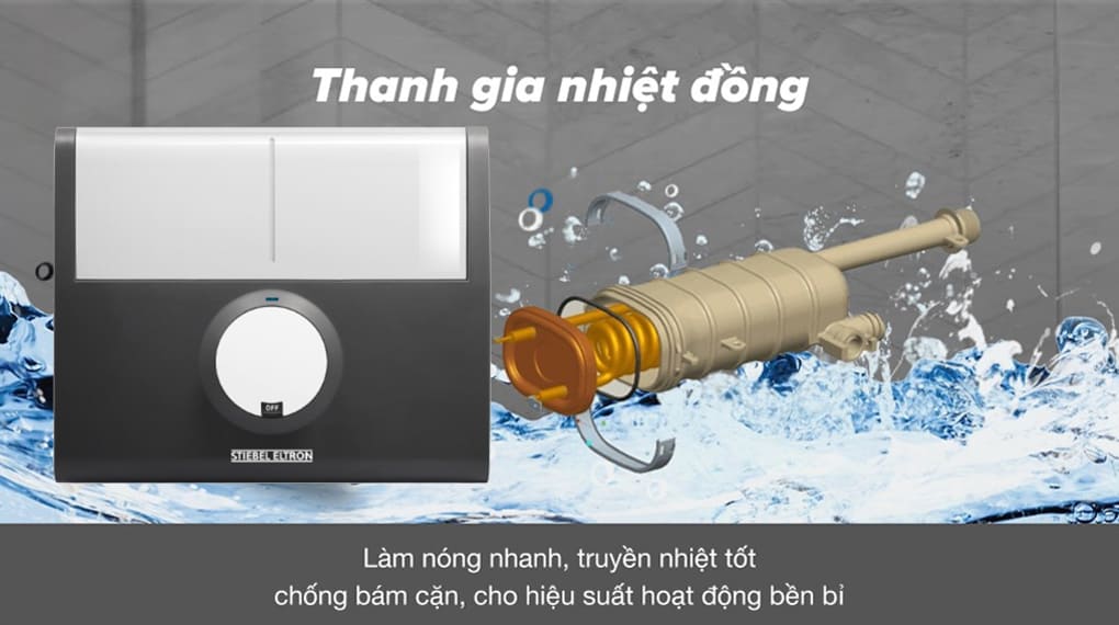 Máy nước nóng trực tiếp Đức Stiebel Eltron DDH 8 EC