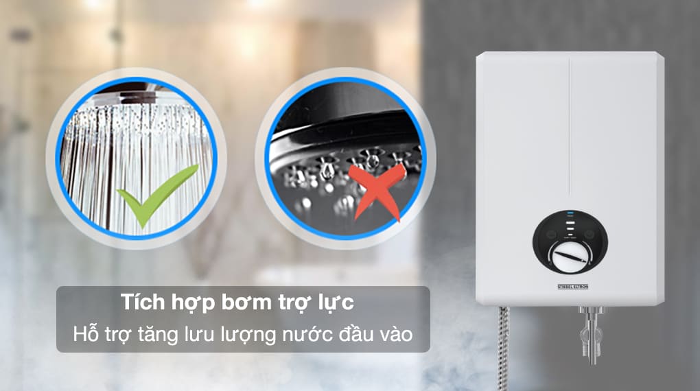 Bơm trợ lục máy nước nóng trực tiếp Stibel Eltron XGP 45 EC