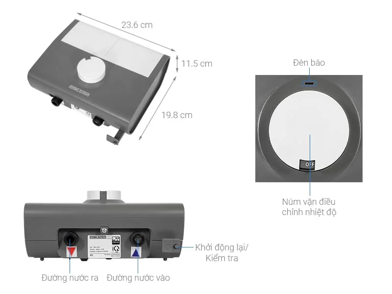 Thông số máy nước nóng trực tiếp Đức Stiebel Eltron DDH 6 EC