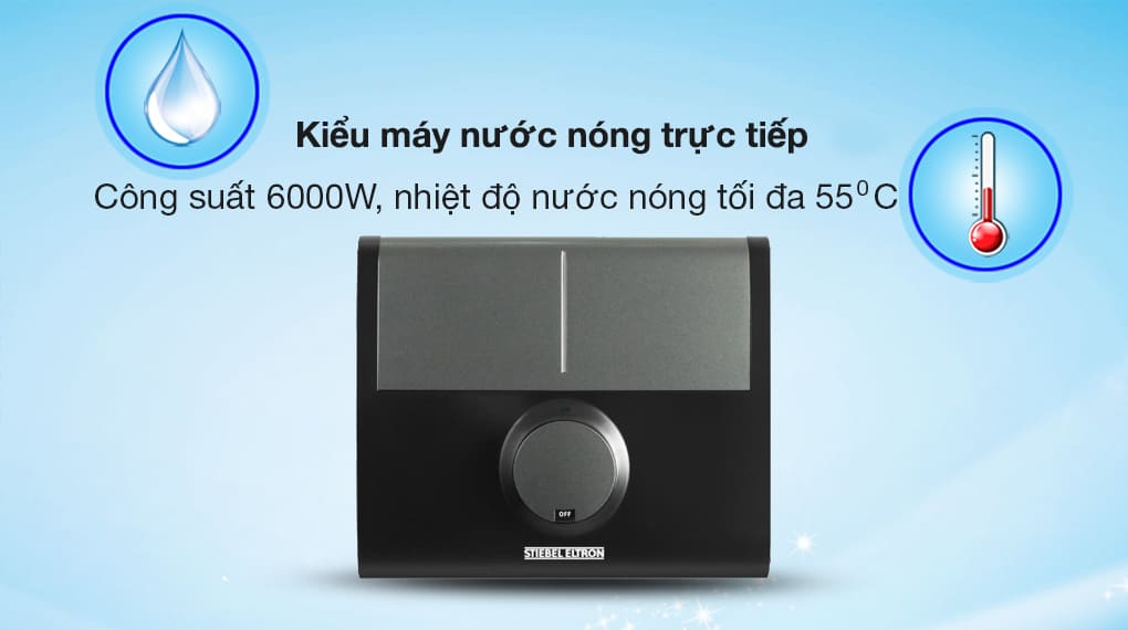 Công suất máy nước nóng trực tiếp Stiebel Eltron DDC 6 EC