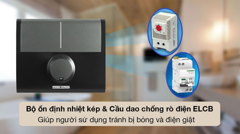 ELCB máy nước nóng trực tiếp Stiebel Eltron DDC 6 EC