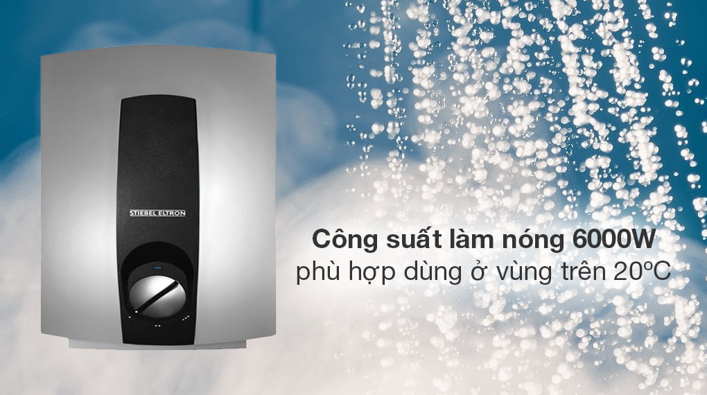 Công suất máy nước nóng trực tiếp Stiebel Eltron DHC 6 EC
