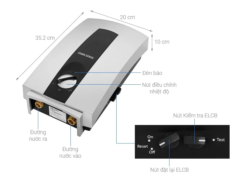 Thông số máy nước nóng trực tiếp Đức Stiebel Eltron DHC 6 EC
