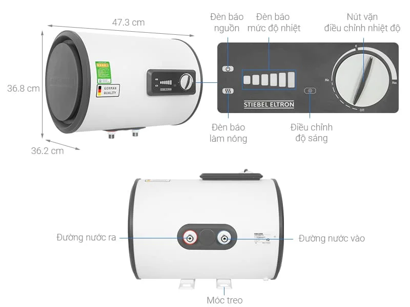 Thông số máy nước nóng Đức Stiebel Eltron ESH 15 H Plus T-VN