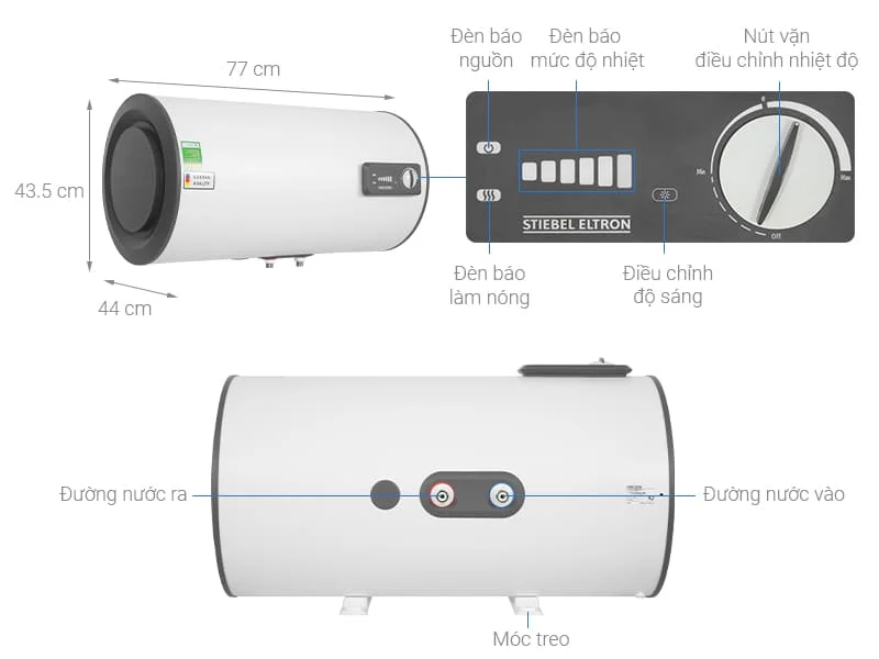 Thông số máy nước nóng Đức Stiebel Eltron ESH 50 H Plus T-VN