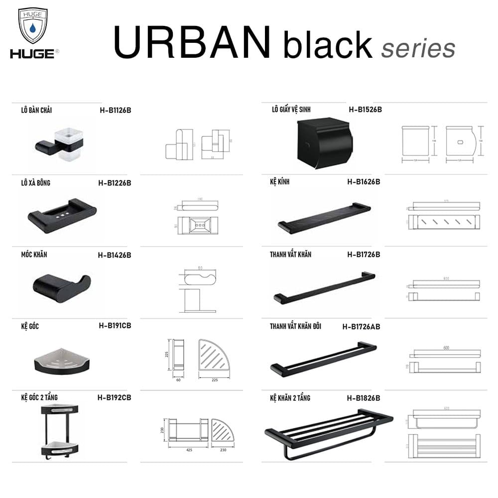 Huge Urban black serie