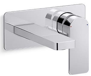 Vòi lavabo nóng lạnh âm tường Kohler Parallel K-23485T-B4-CP