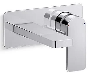 Vòi lavabo nóng lạnh âm tường Kohler Parallel K-23485T-B4-CP
