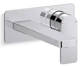 Vòi lavabo nóng lạnh âm tường Kohler Parallel K-22567T-B4-CP