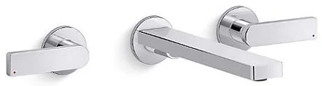 Vòi lavabo nóng lạnh âm tường Kohler Composed K-73067T-B4-CP
