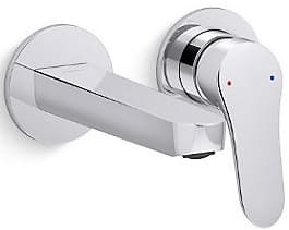 Vòi lavabo nóng lạnh âm tường Kohler Accliv K-33066T-4-CP