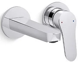 Vòi lavabo nóng lạnh âm tường Kohler Accliv K-33066T-4-CP