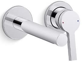 Mặt nạ vòi lavabo nóng lạnh âm tường Kohler Elate K-24845T-4-CP