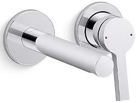Mặt nạ vòi lavabo nóng lạnh âm tường Kohler Elate K-24845T-4-CP