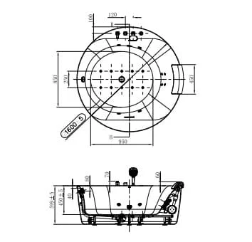 Bản vẽ JOMOO Y064116-1A01-1
