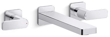 Vòi lavabo nóng lạnh âm tường Kohler Parallel K-K-22570T-B4-CP
