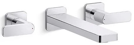 Vòi lavabo nóng lạnh âm tường Kohler Parallel K-K-22570T-B4-CP