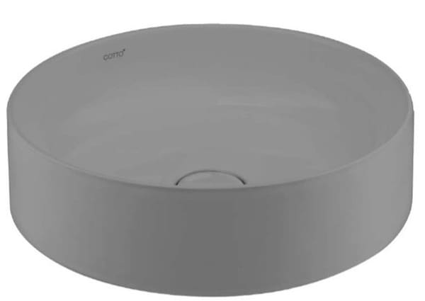 Chậu rửa mặt đặt bàn màu xám mờ COTTO C00340 MSL