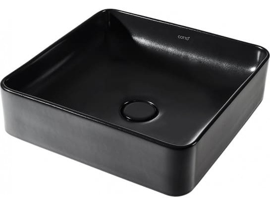 Chậu rửa mặt đặt bàn màu đen mờ COTTO C00341 MBK