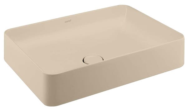 Chậu rửa mặt đặt bàn màu be mờ COTTO C00342 MIR